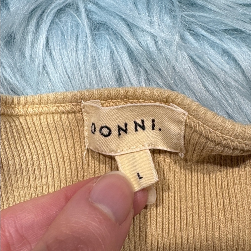 Donni Oat Rib High Neck Tank - Picture 3 of 8